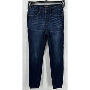 Judy Blue Jeans Womens 3/26 Blue Dark Wash Pull-On Skinny Fit Stretch New